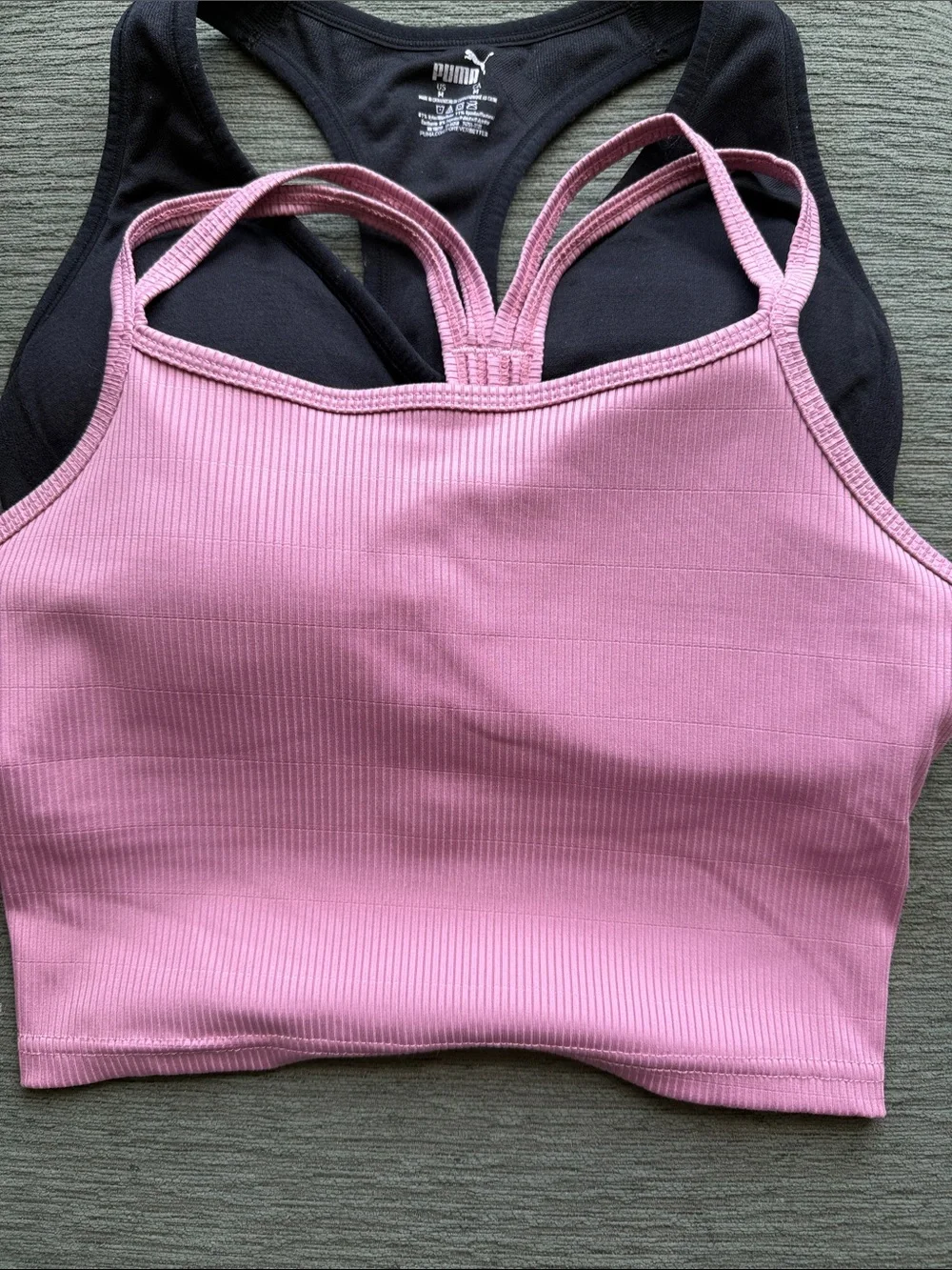 Mixed Color Racerback Sports Bra Bundle — Pink, Teal, Plum, Black - Picture 7 of 9